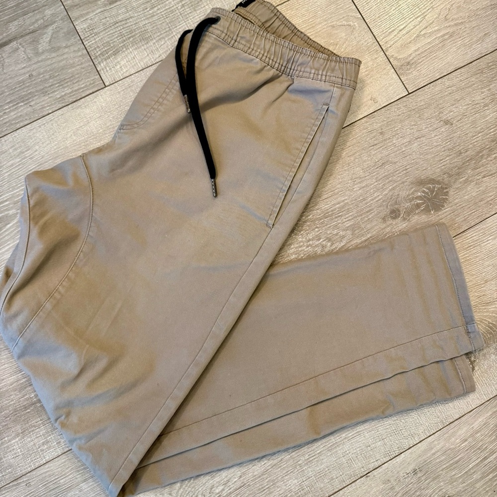 Zanerobe Tan Joggers with Black Drawstring
